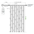 Kurtyna świetlna LED "FLASH" - 720 LED 2.5x6mb IP44 - białe zimne