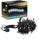 Kurtynka świetlna LED "Sople FLASH" - 200 LED 5mb IP65 - białe zimne