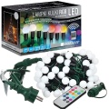 Lampki choinkowe LED "Kulki" - 60 LED 10mb IP44 - RGB z pilotem