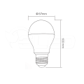 Żarówka LED RGB+CCT (RGBWW) E27 SMD 6W 86-265V - Mi-Light - rysunek techniczny 