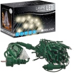 Lampki choinkowe LED - 100 LED 10mb IP44 - białe klasyczne (2500K)