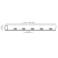 Wąż świetlny LED - 3.5W/m 36LED 230V - biały ciepły - POL-LRLNK1H-WW1