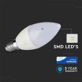 Żarówka LED E14 C30 4.5W biała neutralna 4000K 470lm - VT-255