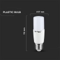 Żarówka LED E27 T37 8W biała zimna 6400K 660lm - VT-237