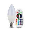 Żarówka LED E14 C30 3.5W - RGB+zimna - Sterowanie RF - ściemnialna - VT-2214