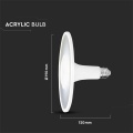 Żarówka LED E27 18W biała neutralna 4000K 1200lm - VT-2318