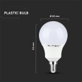 Żarówka LED E14 A58 9W biała ciepła 3000K 806lm - VT-269