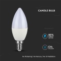 Żarówka LED E14 C30 5.5W biała ciepła 3000K 470lm - VT-226