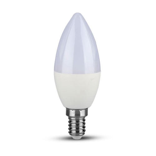 Żarówka LED E14 C30 7W biała ciepła 3000K 600lm 200° - VT-268