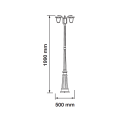 Lampa ogrodowa - parkowa stojąca 2x E27 - VT-739