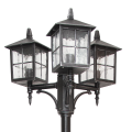 Lampa ogrodowa - parkowa stojąca regulowana 3x E27 - WENECJA OGMW 3 KW - patyna srebro