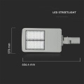 Lampa uliczna LED 120W 16800lm 140lm/W Samsung LED - Dimm 1-10V / PWM - VT-122ST