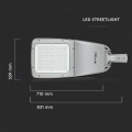 Lampa uliczna LED 200W 26000lm 130lm/W Samsung LED - Dimm 1-10V / PWM - VT-200ST