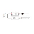 Odbiornik LED - CCT - 12-24V DC 2x2,5A - V2-M - Schemat instalacji