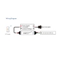 Odbiornik LED - CCT - 12-24V DC 2x1,5A - V2-W - Schemat instalacji