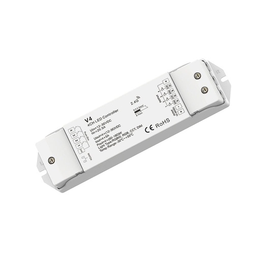 Odbiornik LED - RGB+W - 12-36V DC 4x5A - V4
