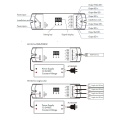 Odbiornik LED - RGB+W - 12-24V DC 4x5A - V4-L - Schemat instalacji