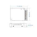 Odbiornik LED - RGB+W - 12-48V DC 4x8A - V4-X - Rysunek techniczny