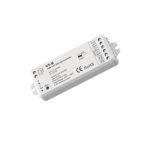 Odbiornik LED - RGB+CCT - 12-24V DC 5x3A - V5-M