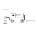 Odbiornik LED 0/1-10V - Mono - 12-36 DC 12A - LV-L - Schemat instalacji