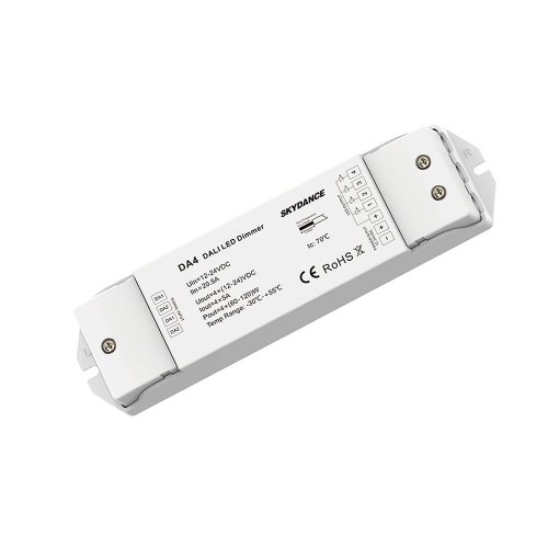 Odbiornik LED DALI - Mono - 12-24 DC 4x5A - DA4