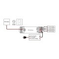 Odbiornik LED DALI - Mono - 12-24 DC 4x5A - DA - Schemat instalacji