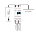 Odbiornik LED DALI - Mono - 12-24 DC 4x5A - DA4-D - Schemat instalacji