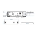 Odbiornik LED triakowy (DALI) - ściemniacz do żarówek 230VAC 200W - DT - Rysunek techniczny