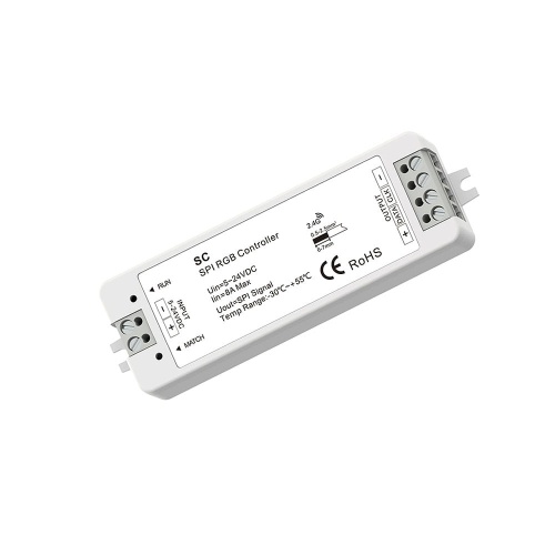 Odbiornik LED SPI - RGB - do taśm cyfrowych LED - 8A 5-24V DC - SC