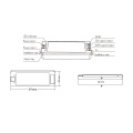 Odbiornik LED SPI - RGB - do taśm cyfrowych LED - 8A 5-24V DC - SC - Rysunek techniczny