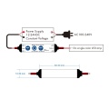 Ściemniacz LED mini - Mono - 12-24V DC 4A - Q1-S - Rysunek techniczny oraz schemat instalacji