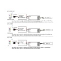 Odbiornik LED 5w1 (ZigBee) - Mono /CCT /RGB /RGB+CCT - 12-24V DC 15A - Tuya - WZ5 - Schemat podłączenia
