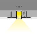 Profil aluminiowy LED HIDE10 surowy z kloszem