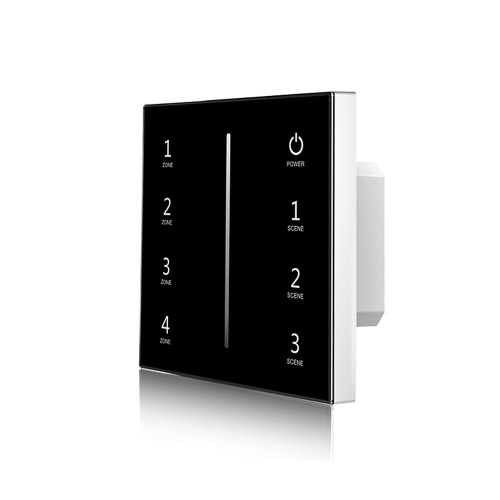 Panel LED naścienny - Mono - 4 strefowy - 230VAC - T11-1(B) - Czarny