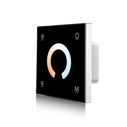 Ściemniacz LED naścienny - CCT - 1 strefowy - 12-24V DC 12A - T2(B)