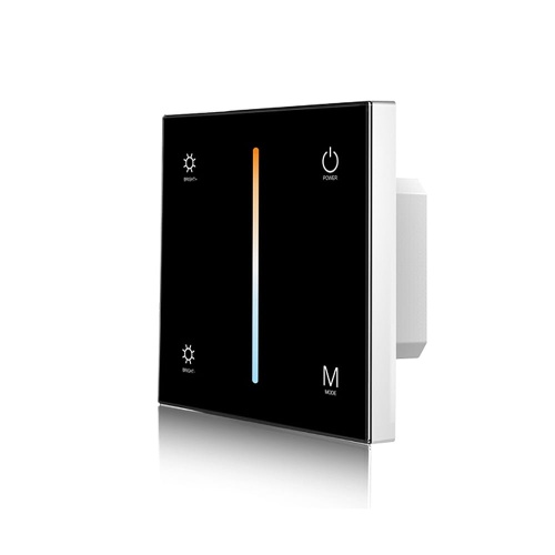 Ściemniacz LED naścienny - CCT - 1 strefowy - 12-24V DC 12A - T2-1(B)