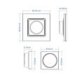 Panel LED naścienny - CCT - 1 strefowy - 3V - PK2(G)