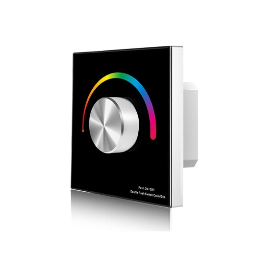 Sterownik LED naścienny - RGB - 1 strefowy - 12-24V DC 12A - T3-K(B)