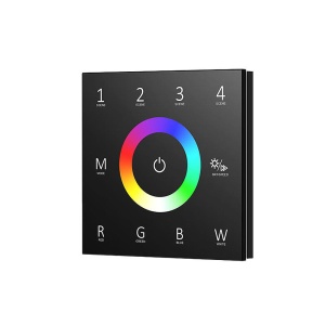 Sterownik LED naścienny - RGB+W - 1 strefowy - 12-24V DC 12A - T4(B)
