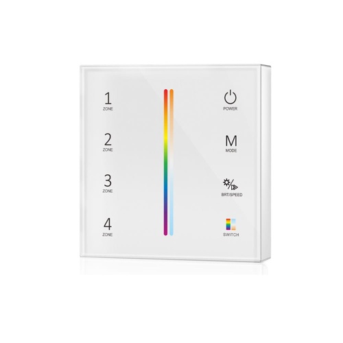 Panel LED naścienny - RGB+CCT - 4 strefowy - 2x1,5V - T25(W)