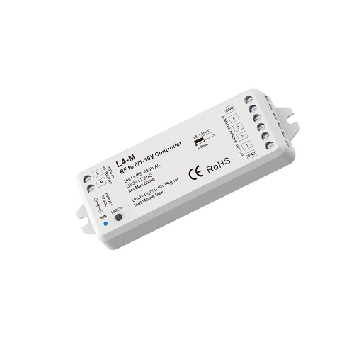 Odbiornik LED 0/1-10V - Mono - 230VAC / 12VDC - L4-M