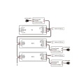Wzmacniacz LED 12-24V DC 15A - MONO - EV1-S - Schemat instalacji