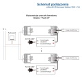 Ściemniacz LED - Mono - 12-48V DC 1x15A – sterowanie triakiem 230V - V1-S - Schemat podłączenia