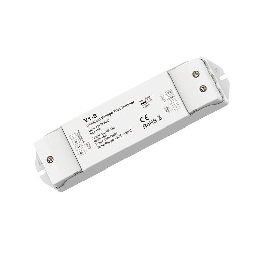 Ściemniacz LED - Mono - 12-48V DC 1x15A – sterowanie triakiem 230V - V1-S