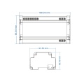 Ściemniacz LED triakowy OLED - 230VAC 1400W - sterowanie 1-10V / DMX512 / 2,4GHz - SK1 - Rysunek techniczny
