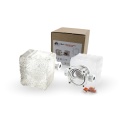 Świecąca kostka brukowa LED LedBruk Lento transparentna 8x7,5x7,5x6 cm