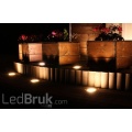 Świecąca kostka brukowa LED LedBruk Lento transparentna 8x7,5x7,5x6 cm