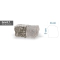 Świecąca kostka brukowa LED LedBruk Granit transparentny 8x9x6,5 cm