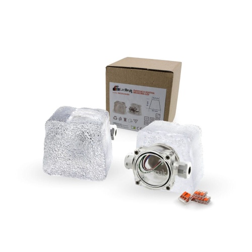 Świecąca kostka brukowa LED LedBruk Piccola duża 8,3x9x10x6 cm