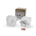 Świecąca kostka brukowa LED LedBruk Naturo transparentna 8,3x9,2x9,1x6 cm